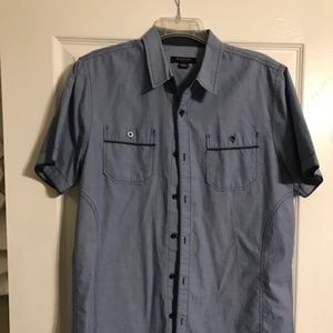 Mens Short Sleeve Button Down Shirt